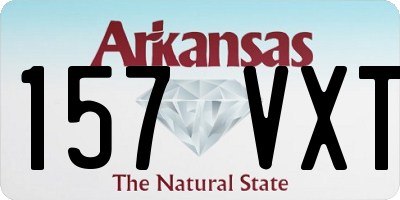 AR license plate 157VXT