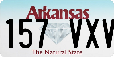 AR license plate 157VXV