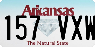 AR license plate 157VXW