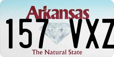AR license plate 157VXZ