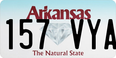 AR license plate 157VYA