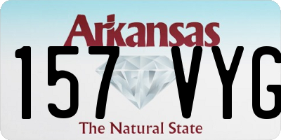 AR license plate 157VYG