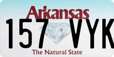 AR license plate 157VYK