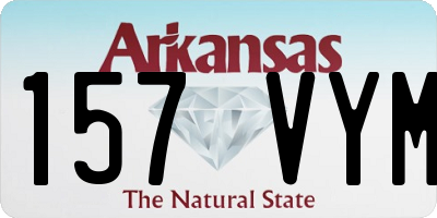 AR license plate 157VYM