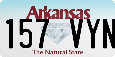 AR license plate 157VYN