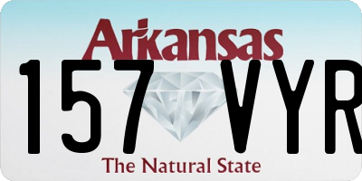 AR license plate 157VYR