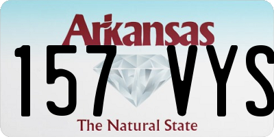 AR license plate 157VYS