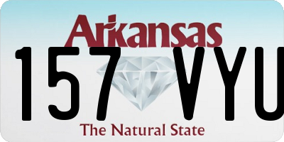 AR license plate 157VYU