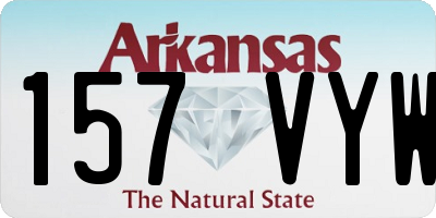AR license plate 157VYW