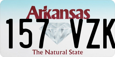 AR license plate 157VZK