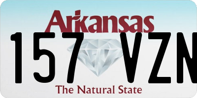 AR license plate 157VZN
