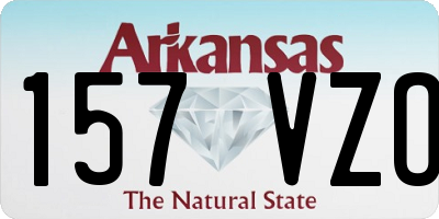 AR license plate 157VZO