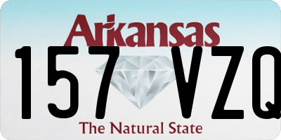 AR license plate 157VZQ