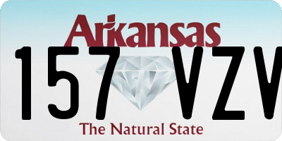 AR license plate 157VZV