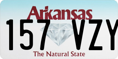 AR license plate 157VZY