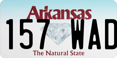 AR license plate 157WAD