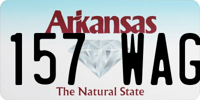 AR license plate 157WAG