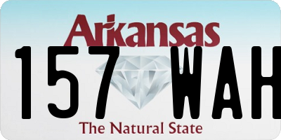 AR license plate 157WAH