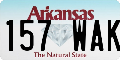 AR license plate 157WAK