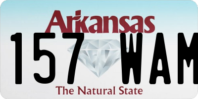 AR license plate 157WAM