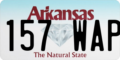 AR license plate 157WAP