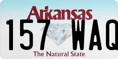 AR license plate 157WAQ