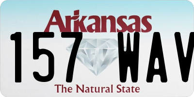 AR license plate 157WAV