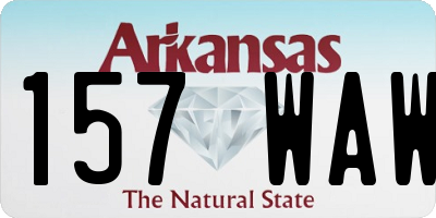 AR license plate 157WAW