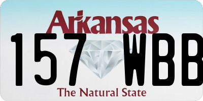 AR license plate 157WBB