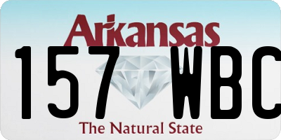 AR license plate 157WBC