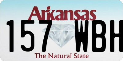 AR license plate 157WBH