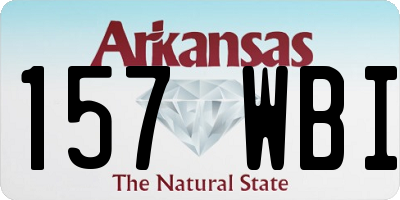 AR license plate 157WBI