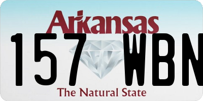 AR license plate 157WBN