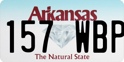 AR license plate 157WBP