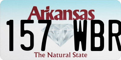 AR license plate 157WBR