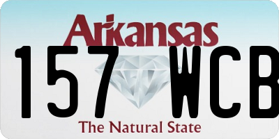 AR license plate 157WCB