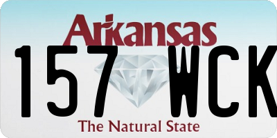 AR license plate 157WCK