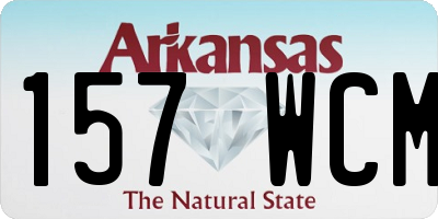 AR license plate 157WCM