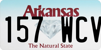 AR license plate 157WCV