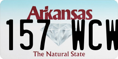 AR license plate 157WCW