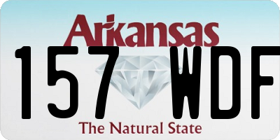 AR license plate 157WDF