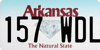 AR license plate 157WDL