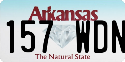 AR license plate 157WDN