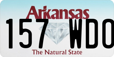 AR license plate 157WDO