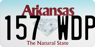 AR license plate 157WDP