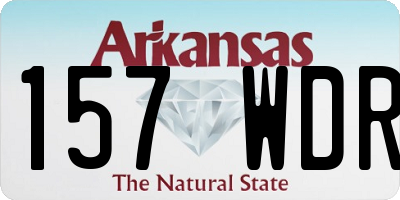 AR license plate 157WDR