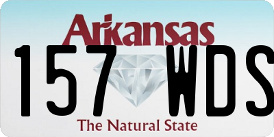 AR license plate 157WDS