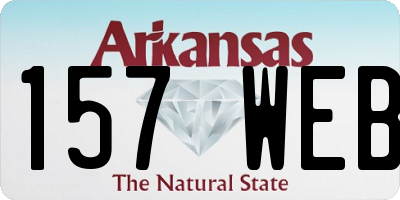 AR license plate 157WEB
