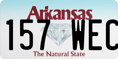 AR license plate 157WEC