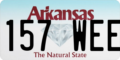 AR license plate 157WEE